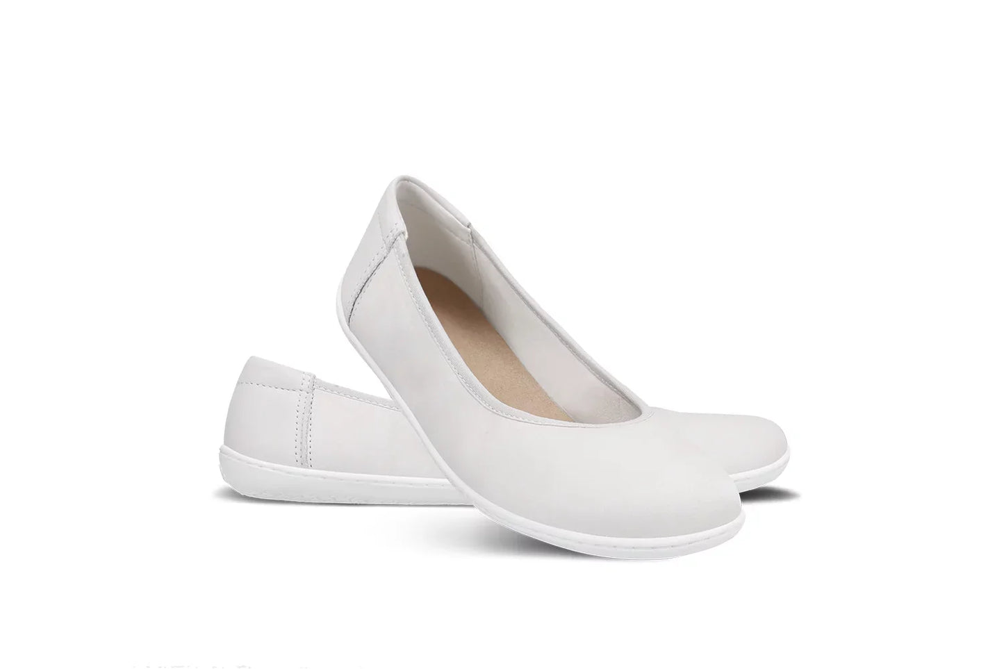 Ballet Flats Barefoot Shoes Ballerina- Sophie - All Chalk White