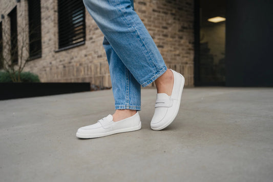 Barefoot Shoe Moccasins Buena - All White