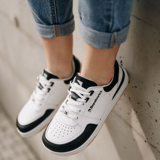 Chaussures pieds nus Baskets Wave -Blanc &amp; Noir