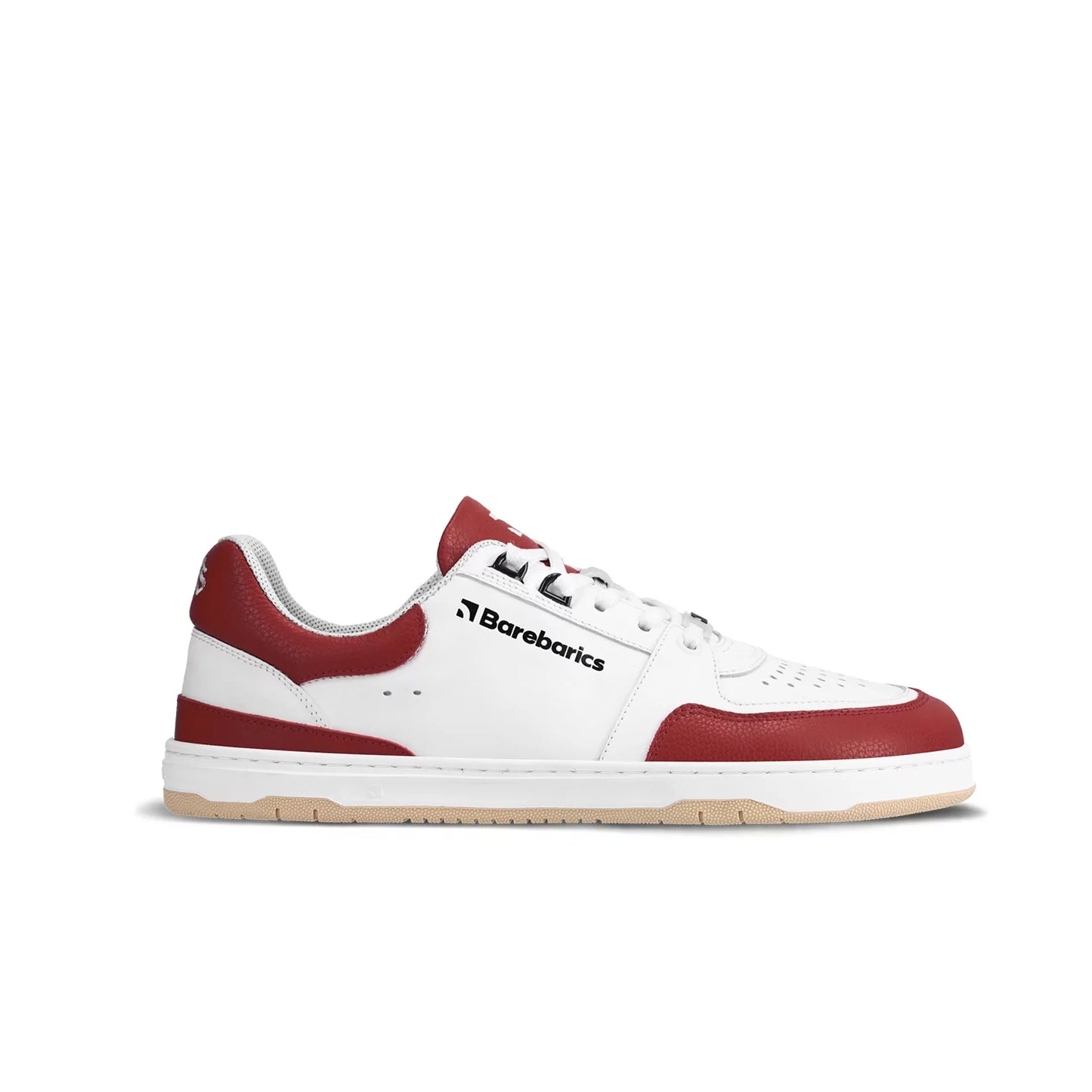 Barfußschuhe Sneakers  Wave - White & Crimson Red