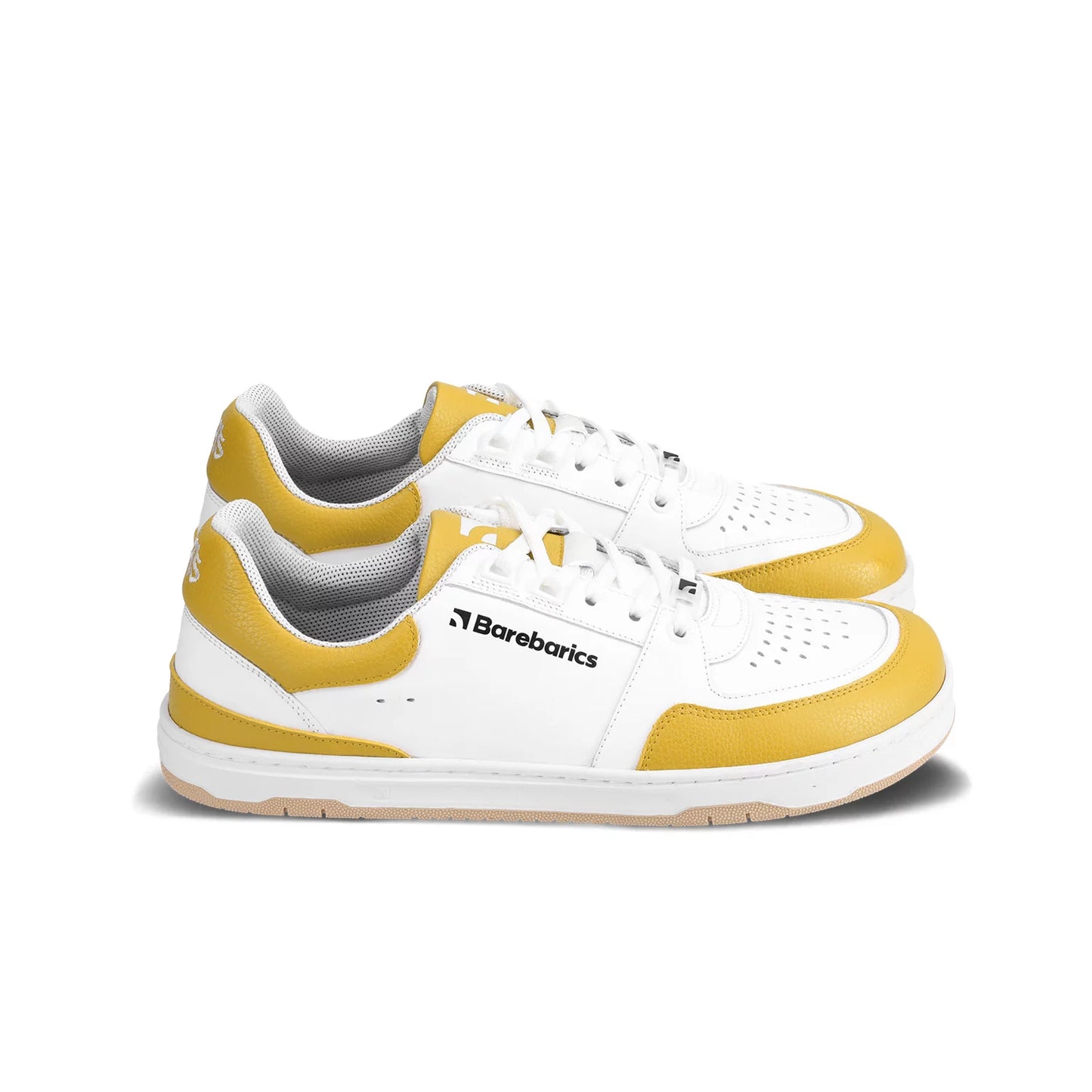 Barfußschuhe Sneakers  Wave - White & Sunset Yellow