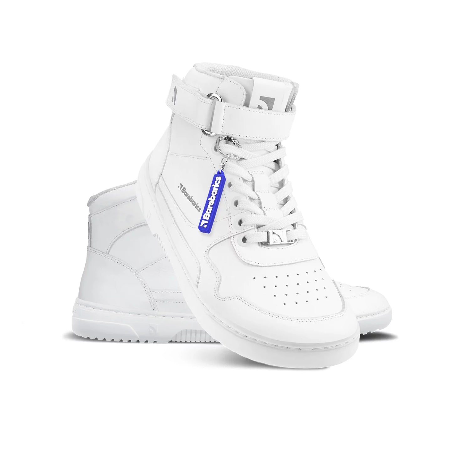 Barefoot Sneakers Zing - High Top - All White - Leather