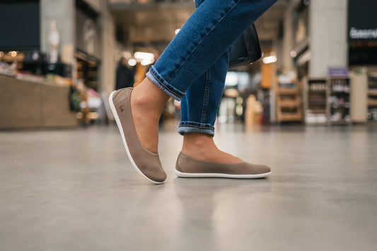 Ballet Flats Barefoot Shoes Ballerina- Delight - Biscuit Brown