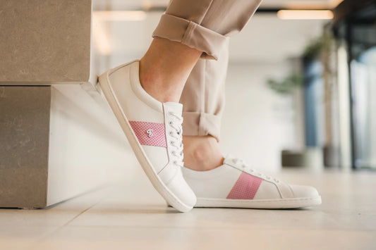 Barfußschuhe Sneakers  Elite - White & Pink