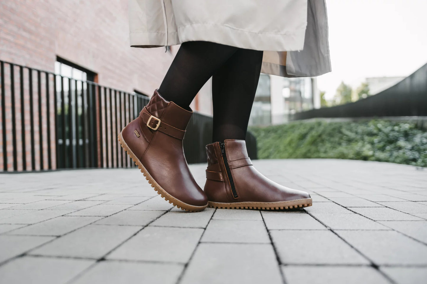 Barfußschuhe Stiefelette Diva - Dark Brown