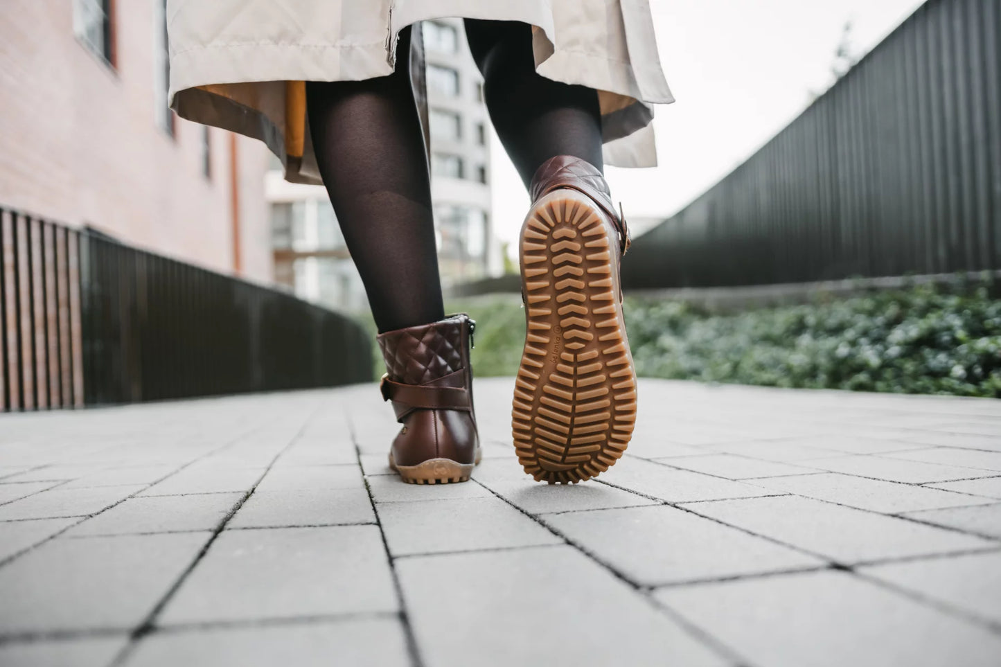 Barfußschuhe Stiefelette Diva - Dark Brown