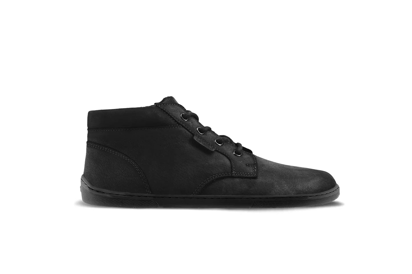 Barfußschuh Stiefelette Synergy - Fleece - All Black