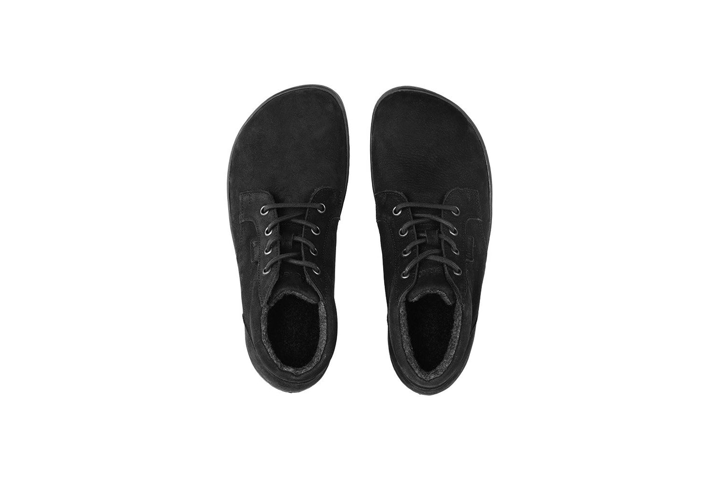 Barfußschuh Stiefelette Synergy - Fleece - All Black