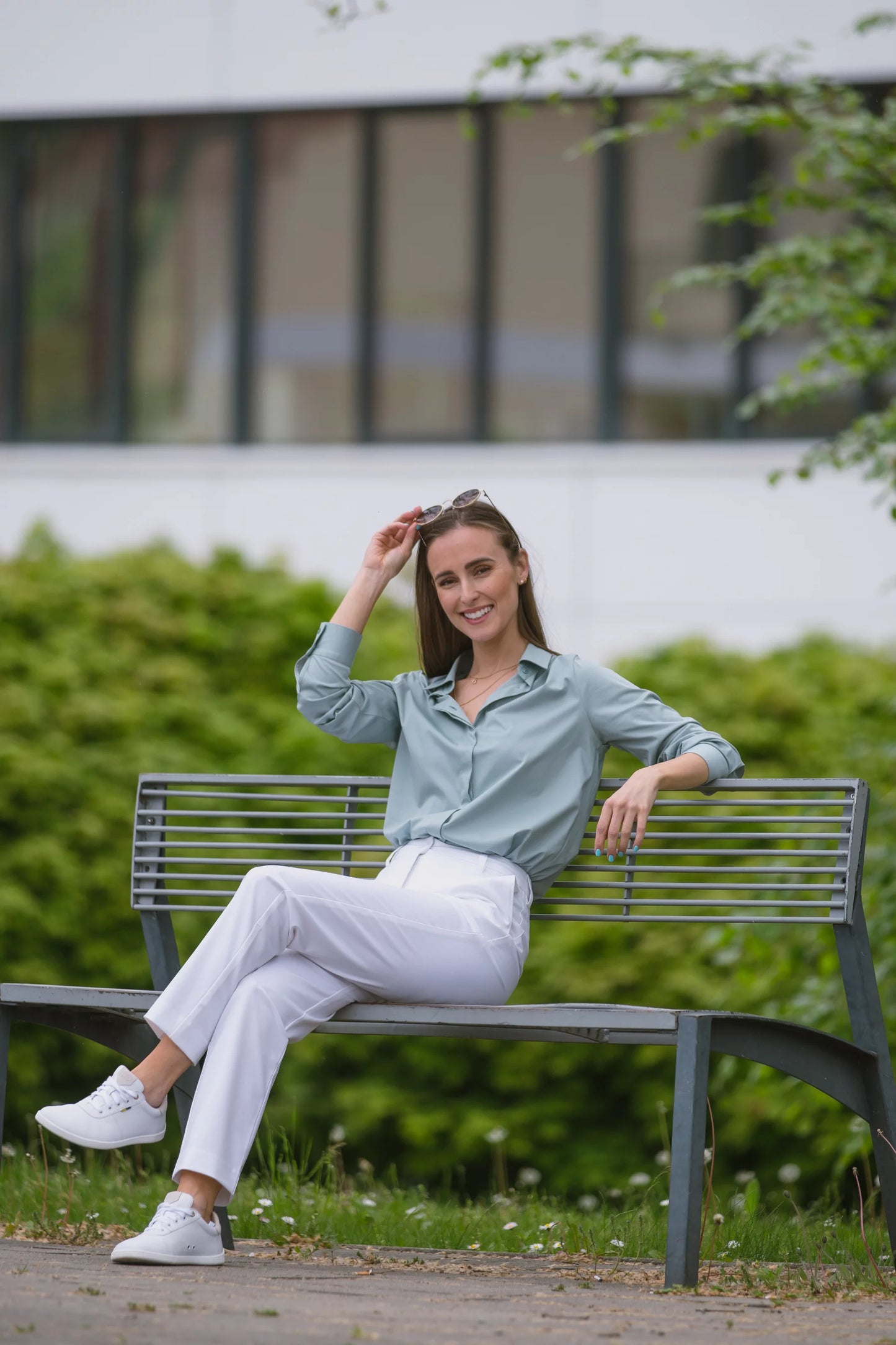 Chemise femme BL Essentials - Vert Pistache