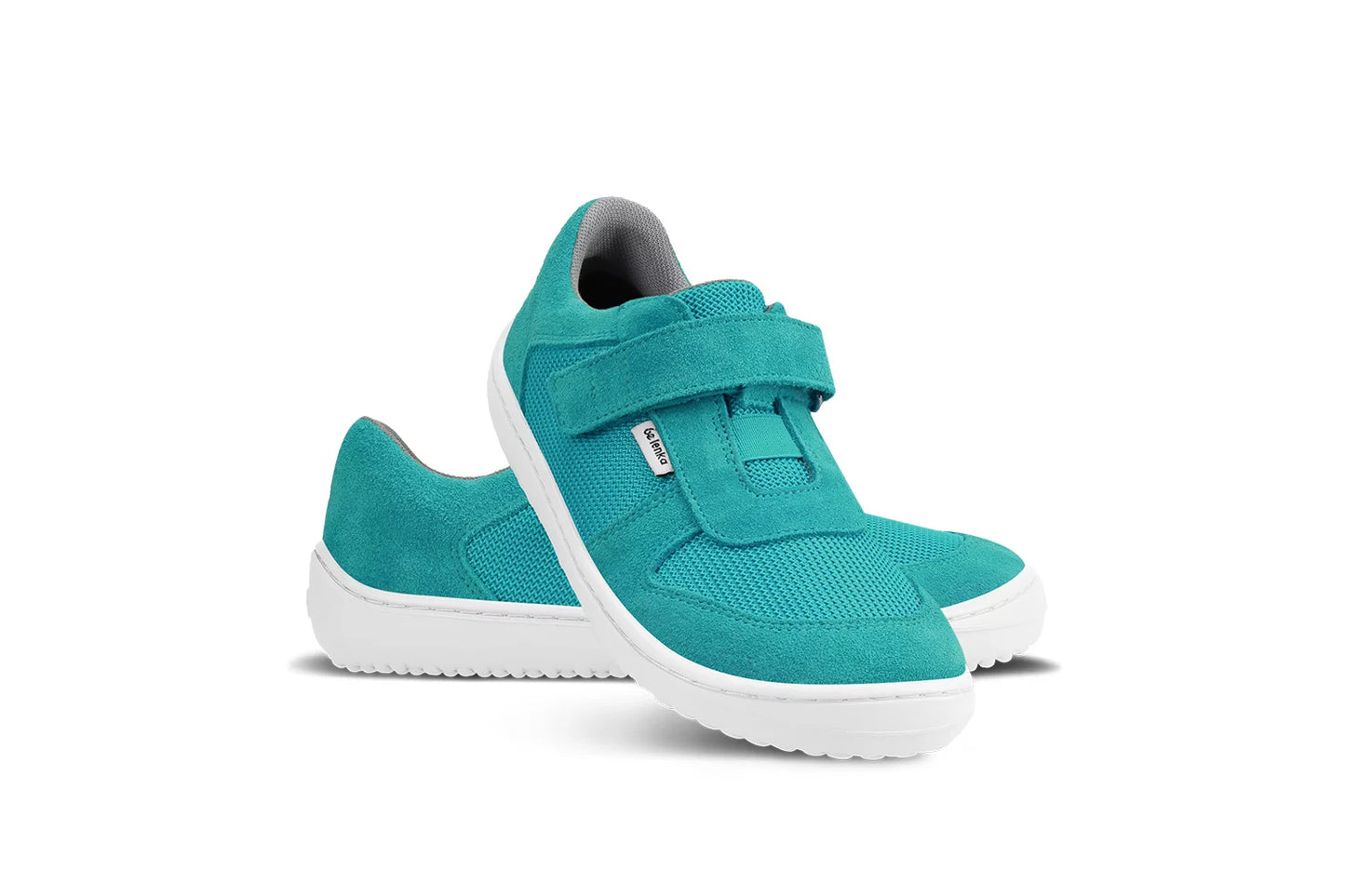 Children's Barefoot Shoes Sneakers Joy - Turquoise &amp; White