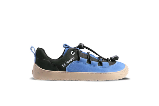 Children's Barefoot Sneakers Xplorer - Blue &amp; Olive Black