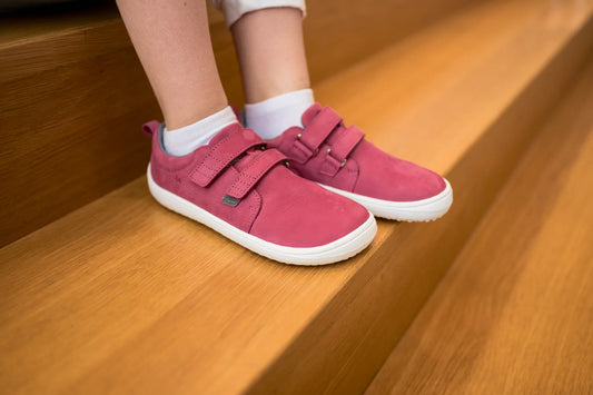 Kinder Barfußschuhe Sneaker Jolly - Raspberry