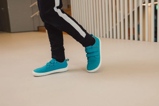 Kinder Barfußschuhe Sneaker Jolly - Turquoise