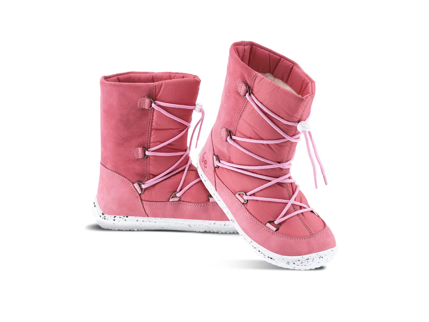 Children's winter barefoot shoes Snowfox Kids 2.0 - Rose Pink