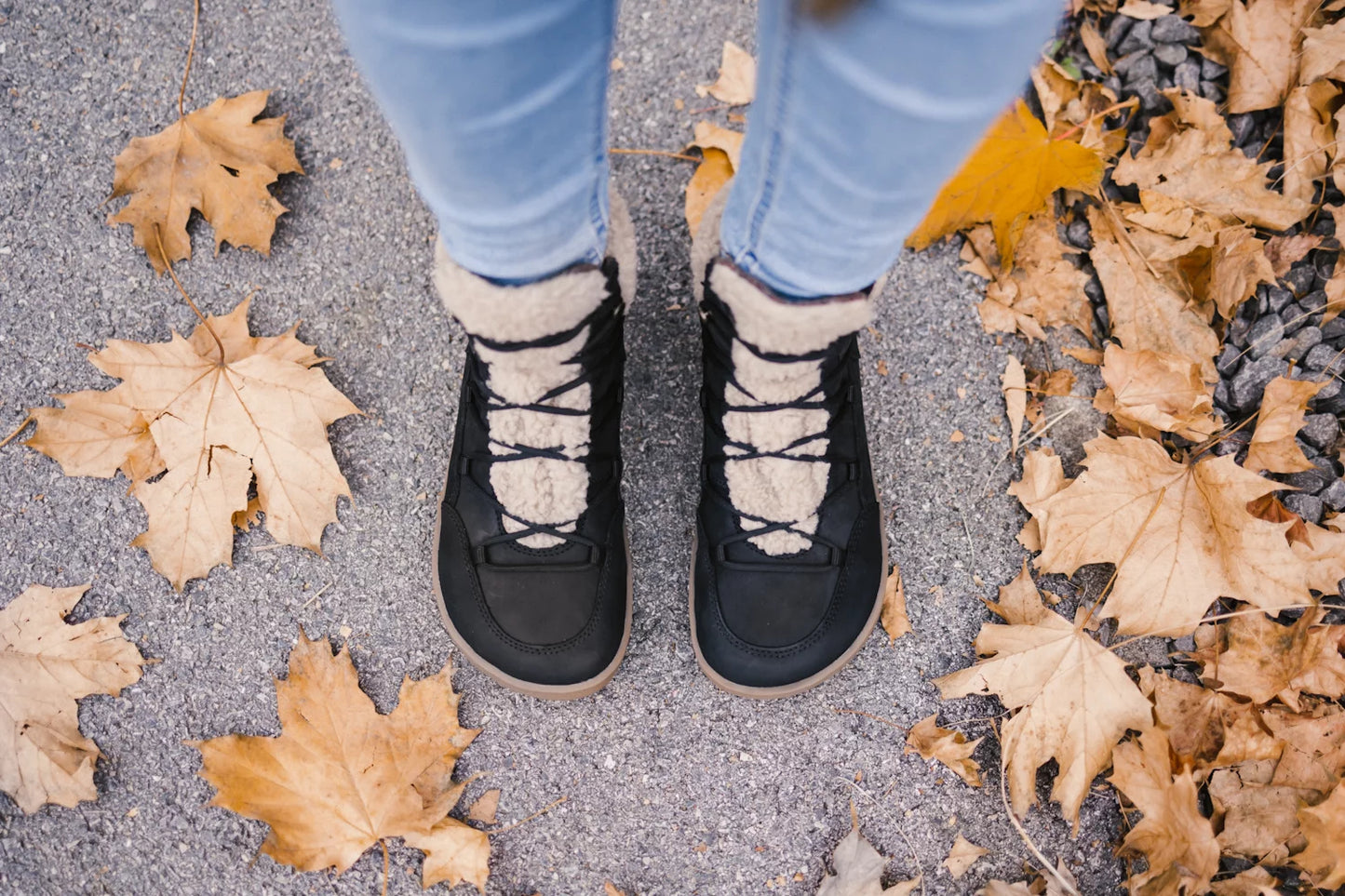 Barfußschuhe  Stiefel Bliss - Black