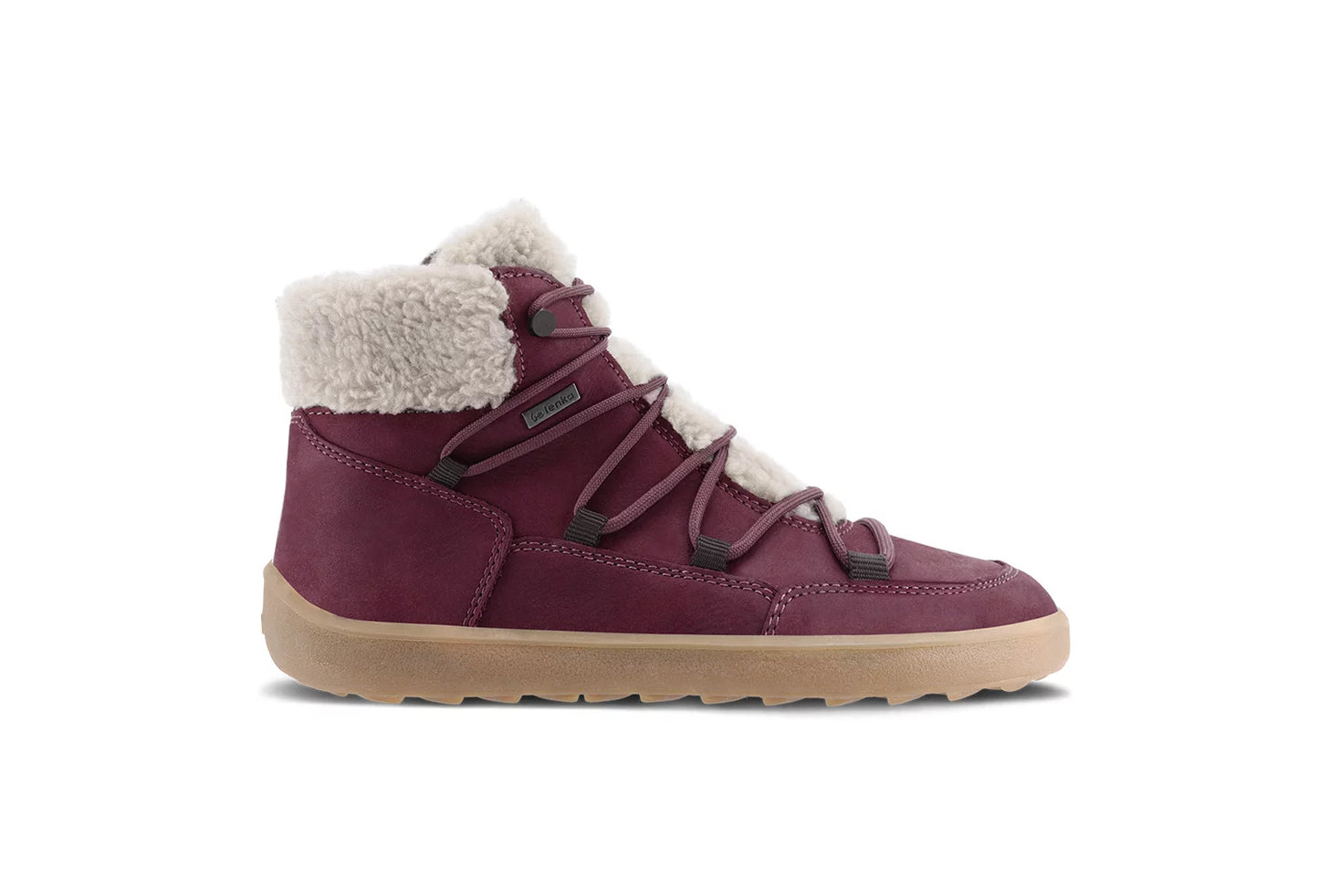 Chaussures Pieds Nus d'Hiver Bottes Bliss - Rouge Bordeaux