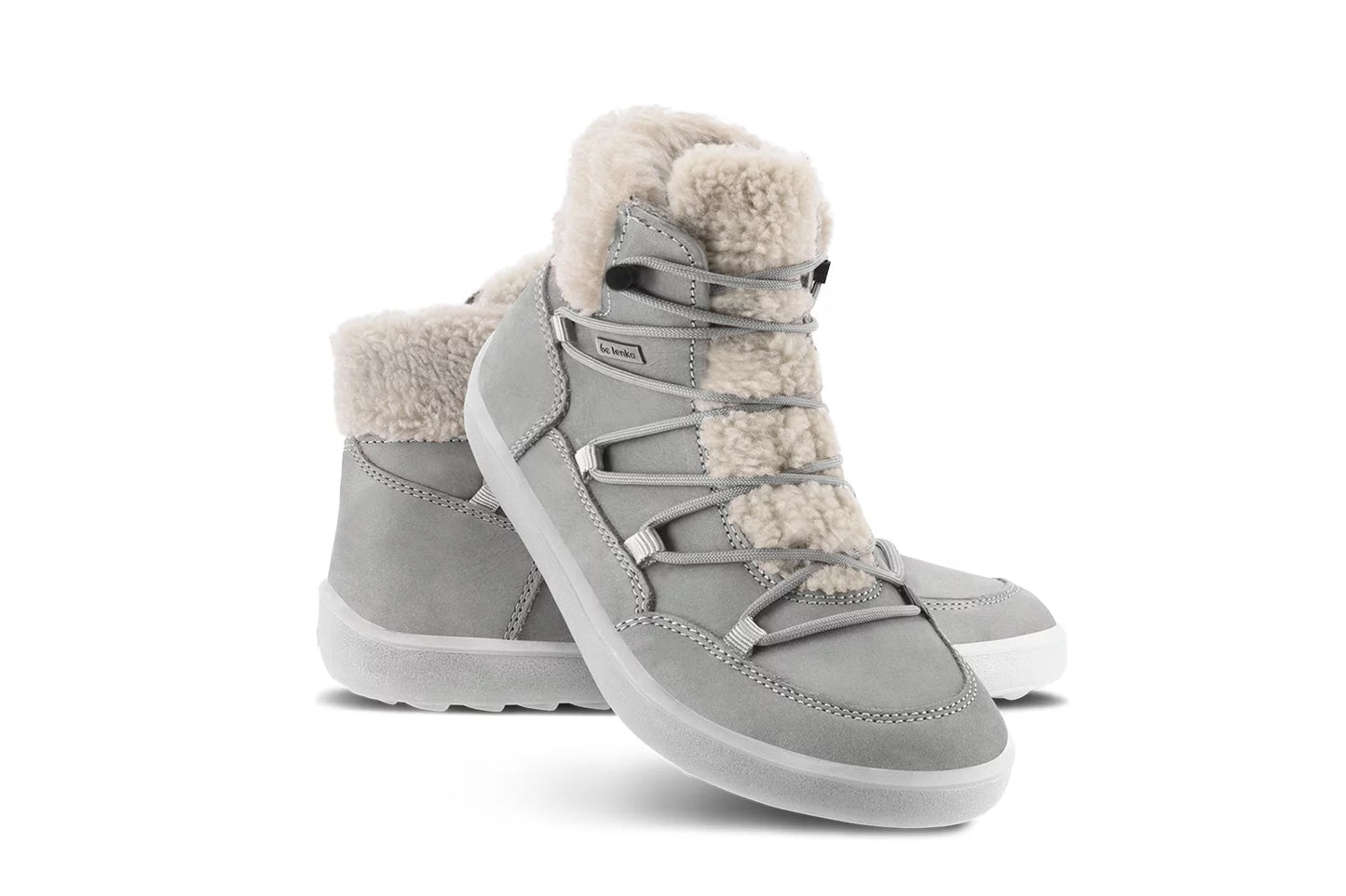 Winter Barfußschuhe Stiefel Bliss - Cloud Grey