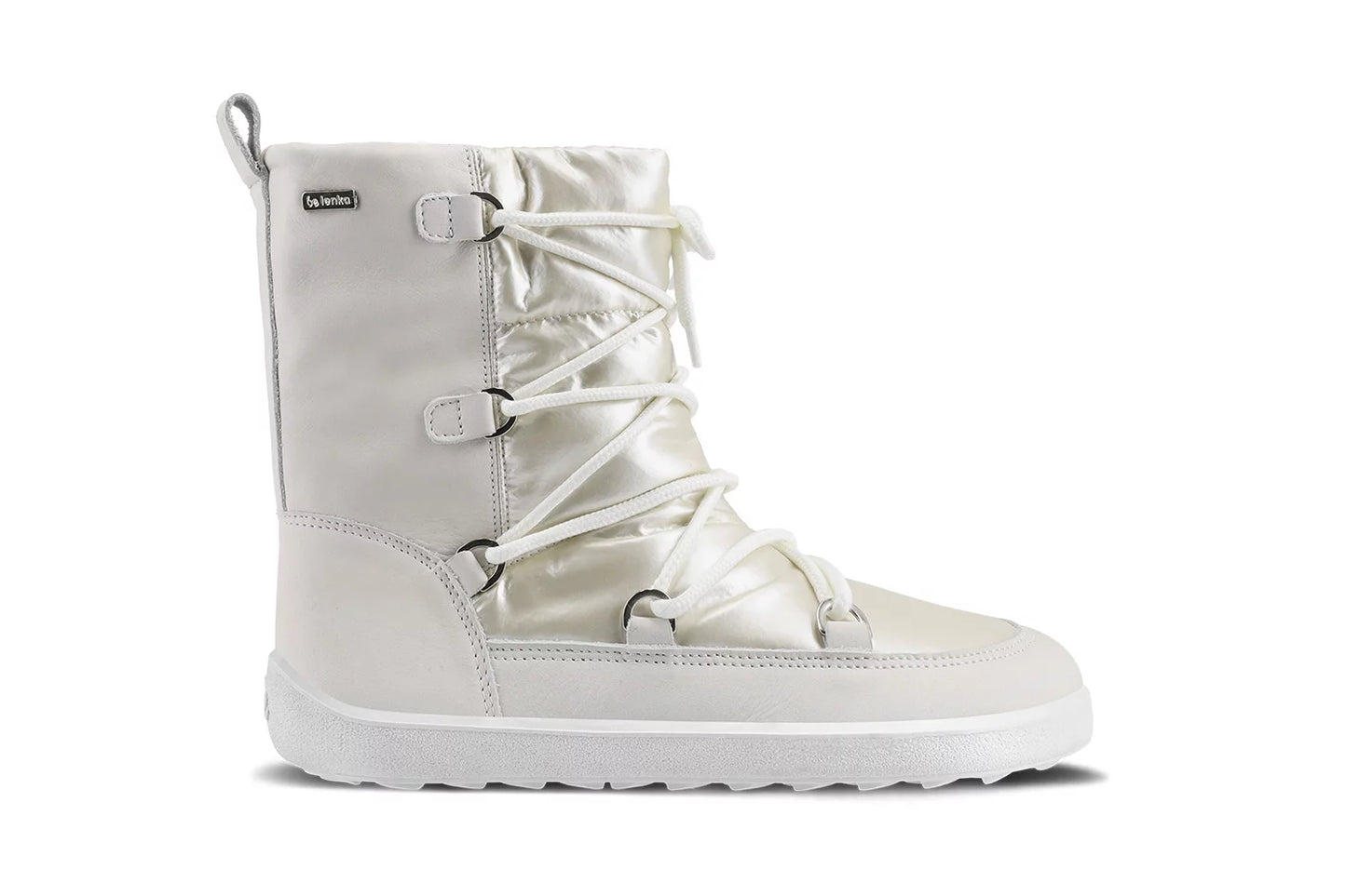 Winter boots barefoot shoes Snowfox Woman - Pearl White