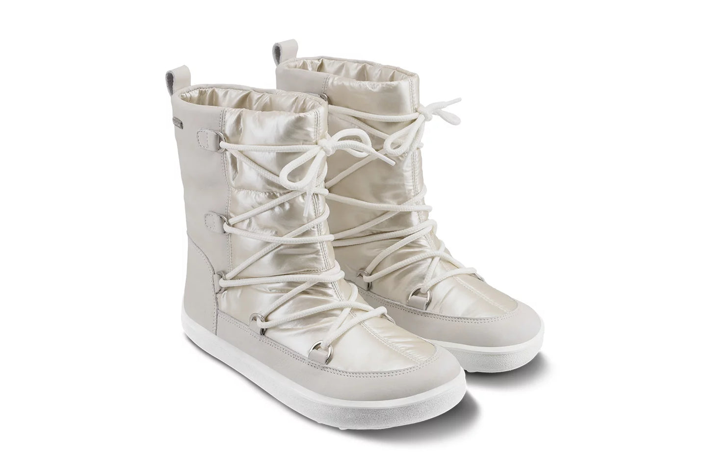 Winter boots barefoot shoes Snowfox Woman - Pearl White