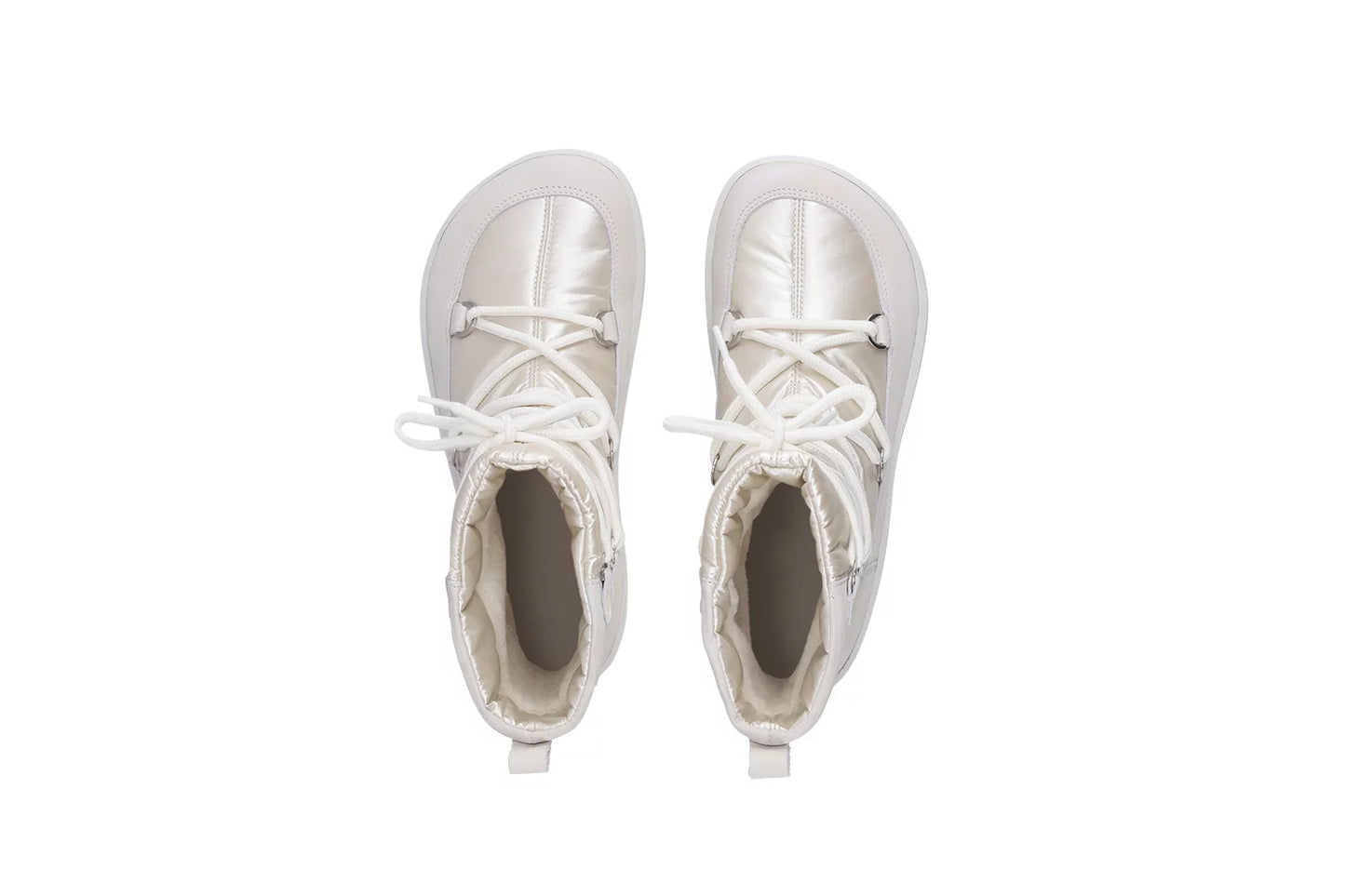 Winter boots barefoot shoes Snowfox Woman - Pearl White