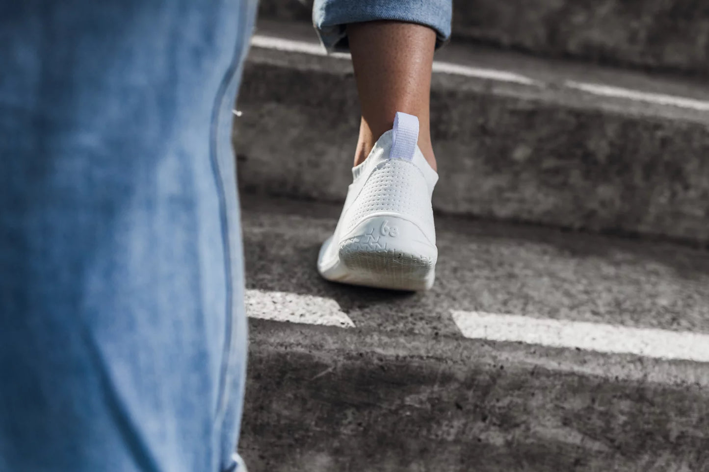 Baskets pieds nus Stride - Tout blanc